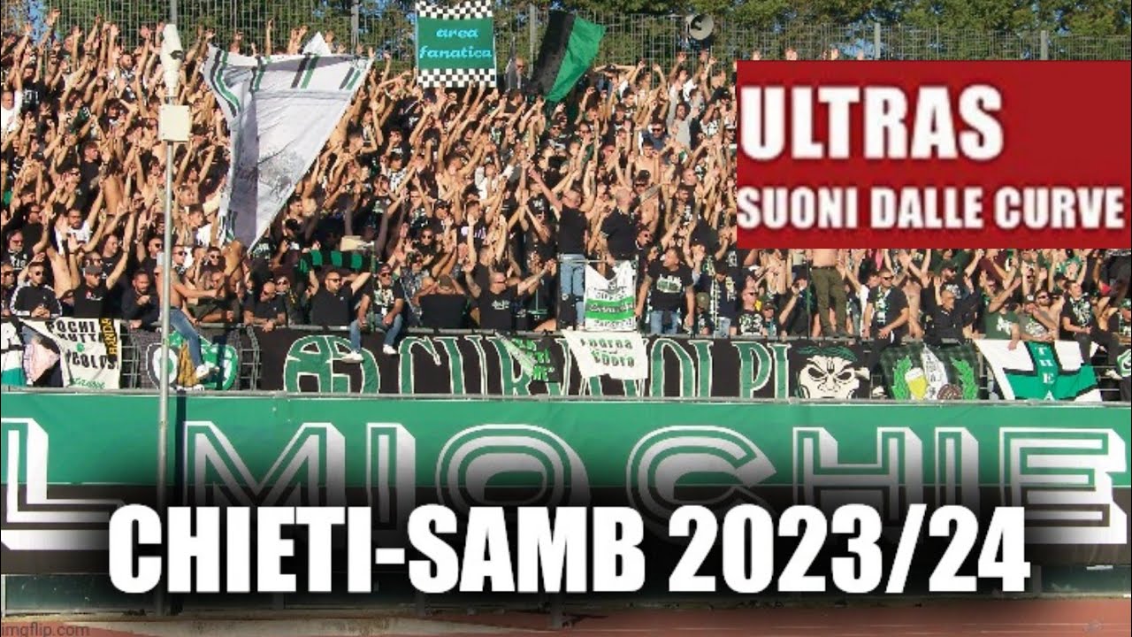 Chieti-Samb, Serie D [19/11/2023] VIDEOTIFO COMPLETO CURVA VOLPI