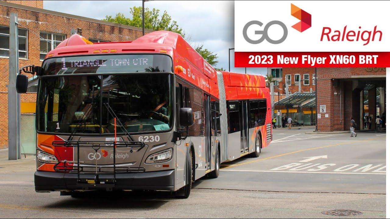 GoRaleigh: NEW 2023 New Flyer XN60 BRT on route 1