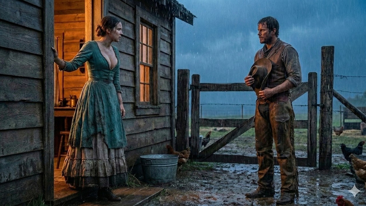 Una mujer pobre le dio refugio a un extraño por una noche, sin saber que era un vaquero millonario e