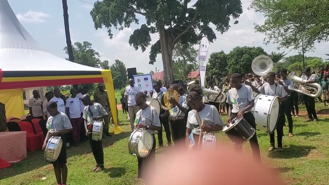 The Uganda 🇺🇬  National and East African Community Anthems being performed by KYC Brass Band.