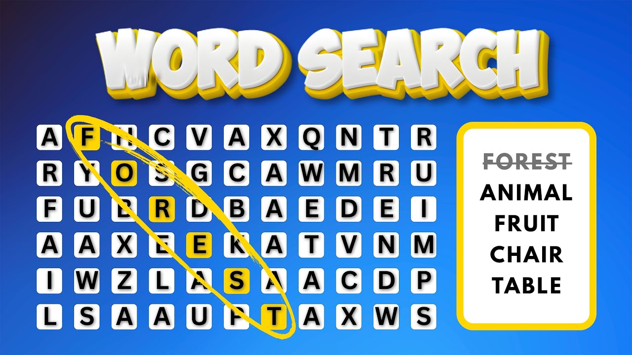 Word Search Puzzle Game 🔠 | Fun Word Game for Kids & Family | Parro Quiz