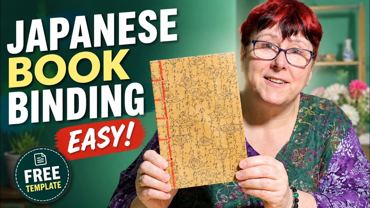 Japanese Book Binding for Beginners | 5-Hole Notebook with Washi Paper