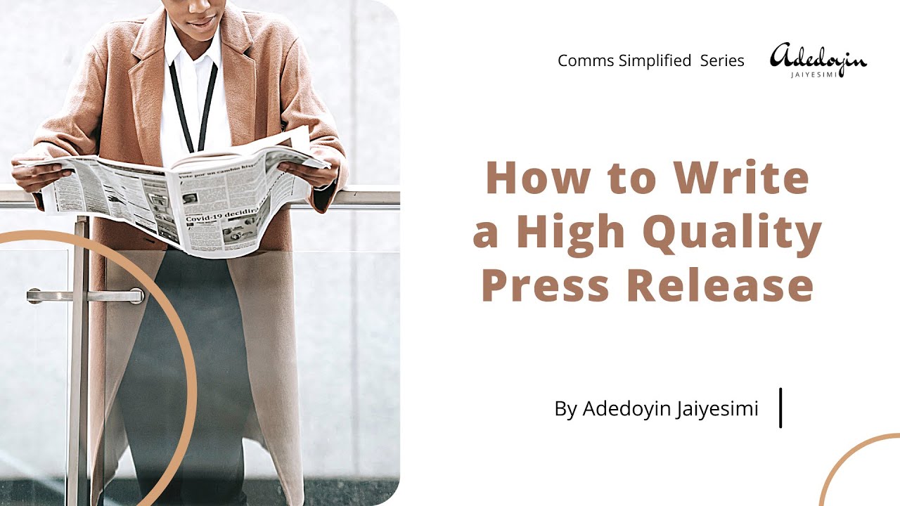 How to Write a High Quality Press Release