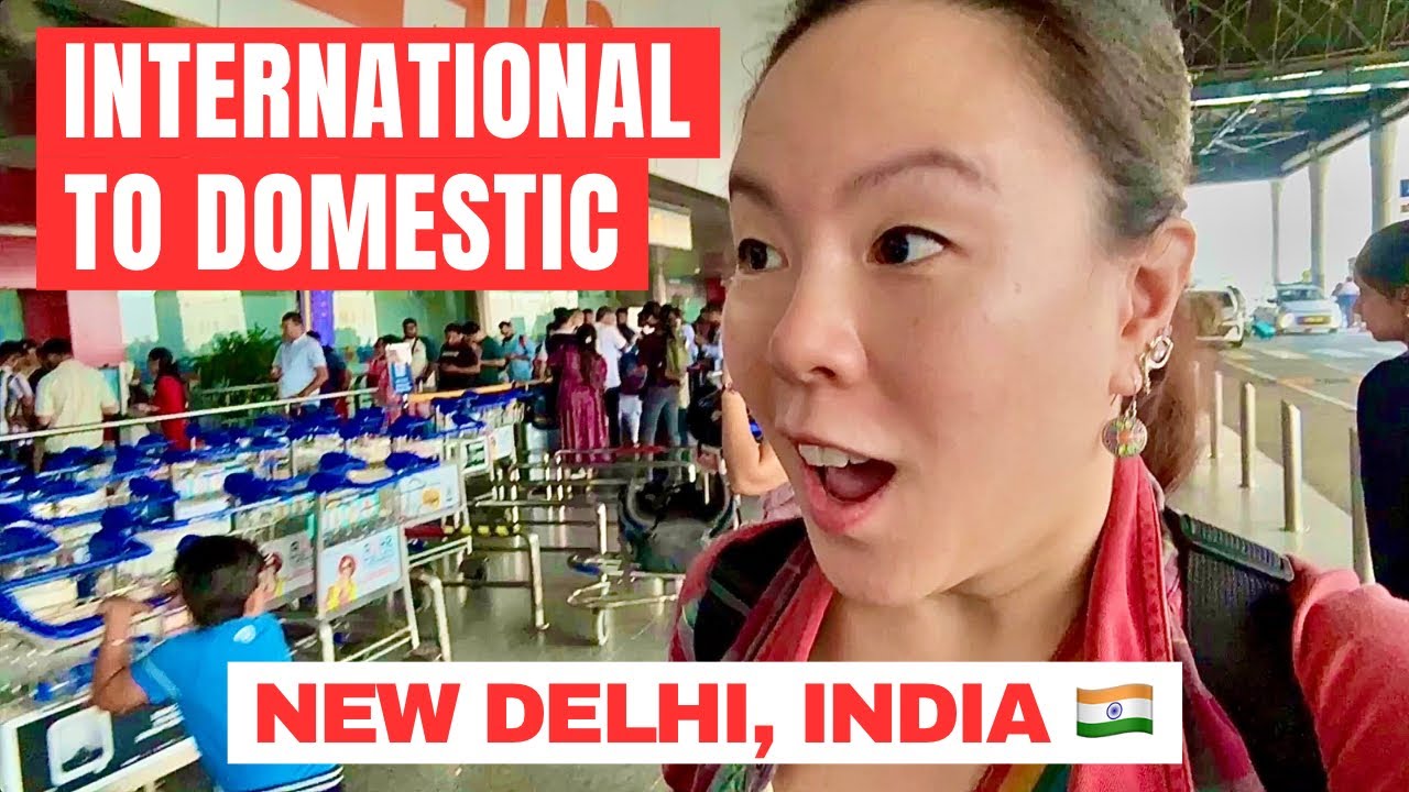 Real Tour Experience Walking from International to Domestic Terminal New Delhi Airport FILIPINO VLOG