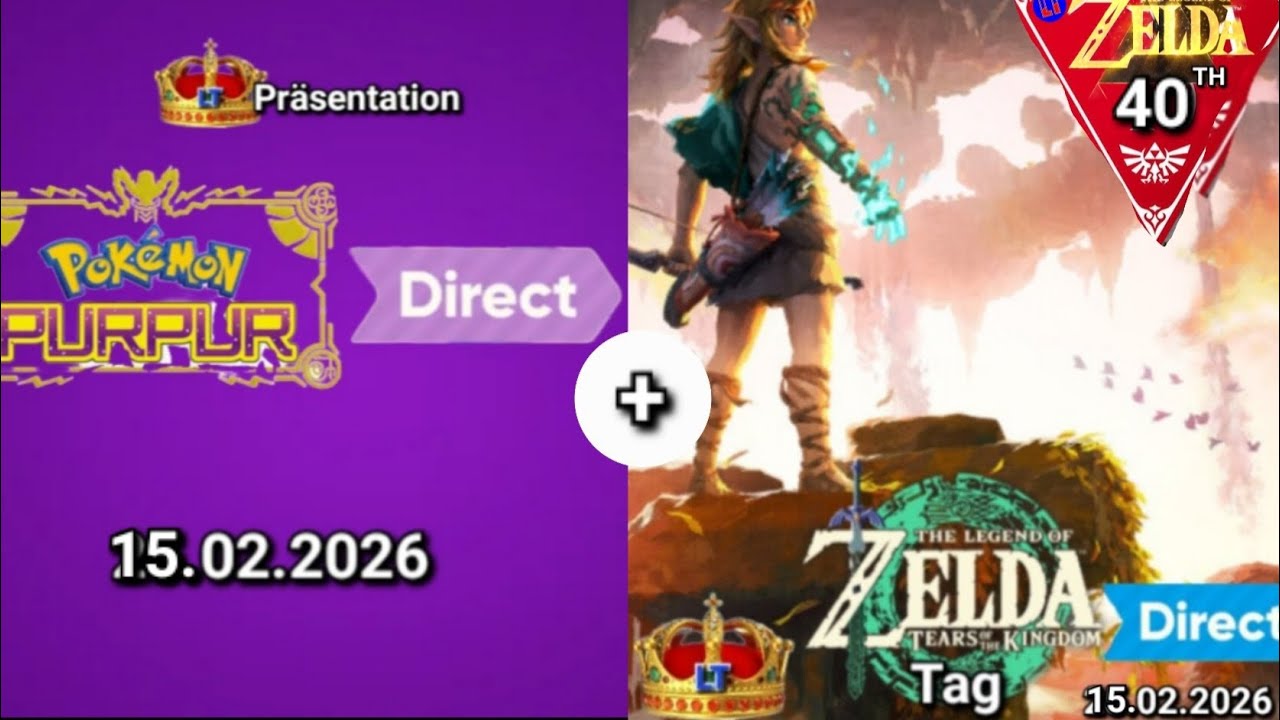 Pokémon Purpur Direct + The Legend of Zelda: Tears of the Kingdom-Tag Direct — 15.02.2026 (King LT)