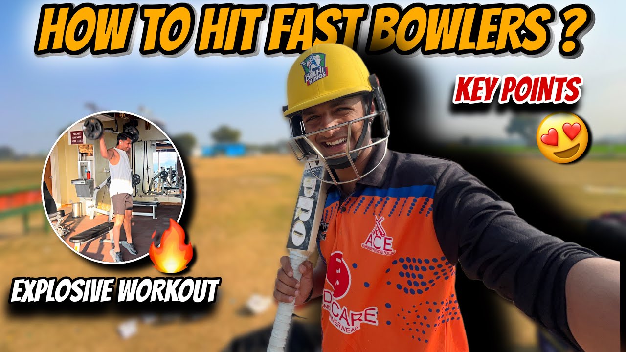 Struggling vs Fast Bowlers? This One Tip Will Fix It 🔥|| Explosive Gym Workout For Cricketers 🏏