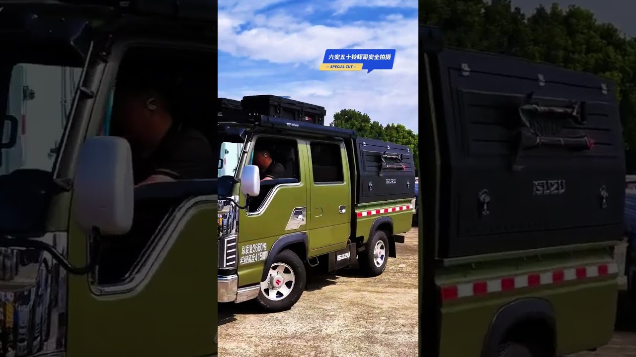 A vibrant showcase of ISUZU ELF and 100P double-cabin light trucks #100p #elf #isuzu