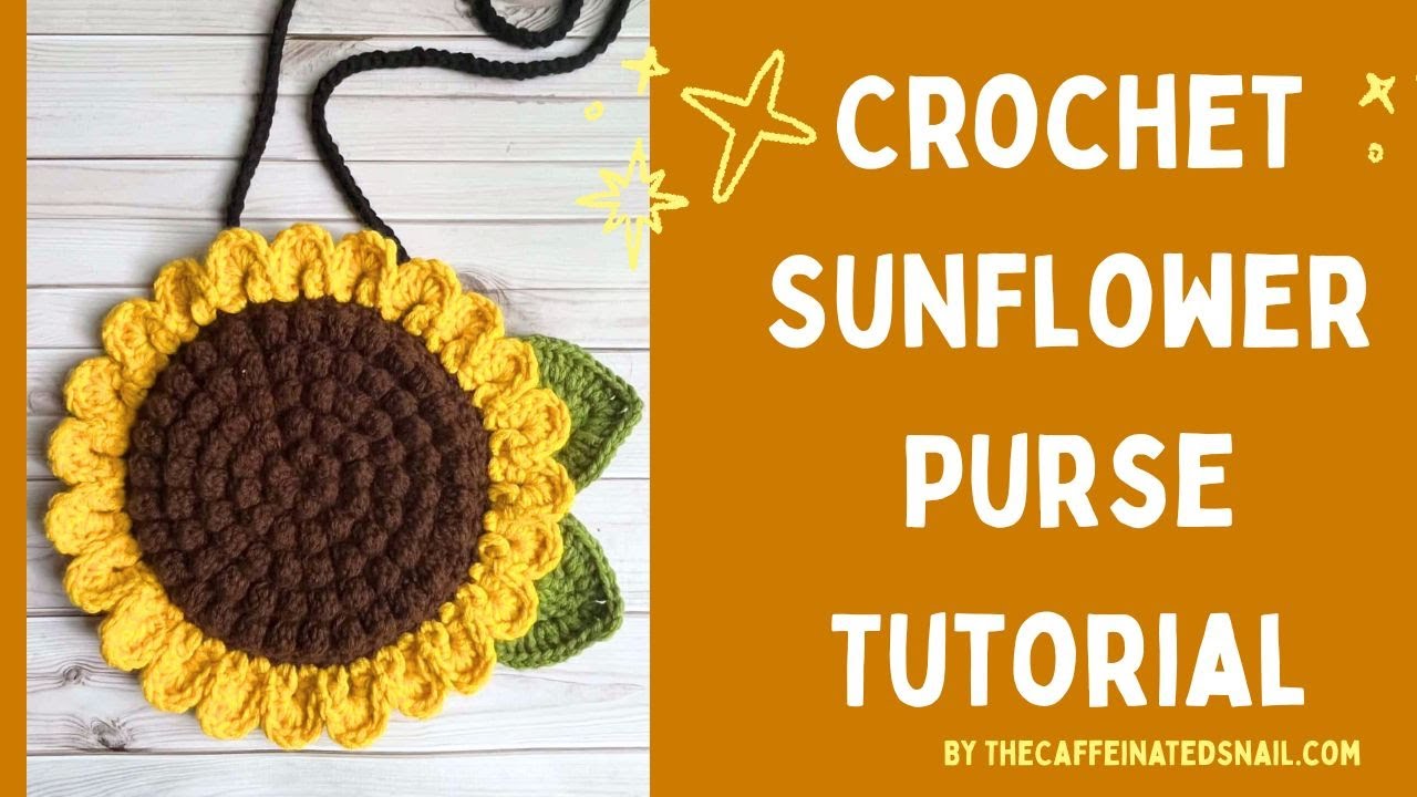 Crochet Sunflower Bag