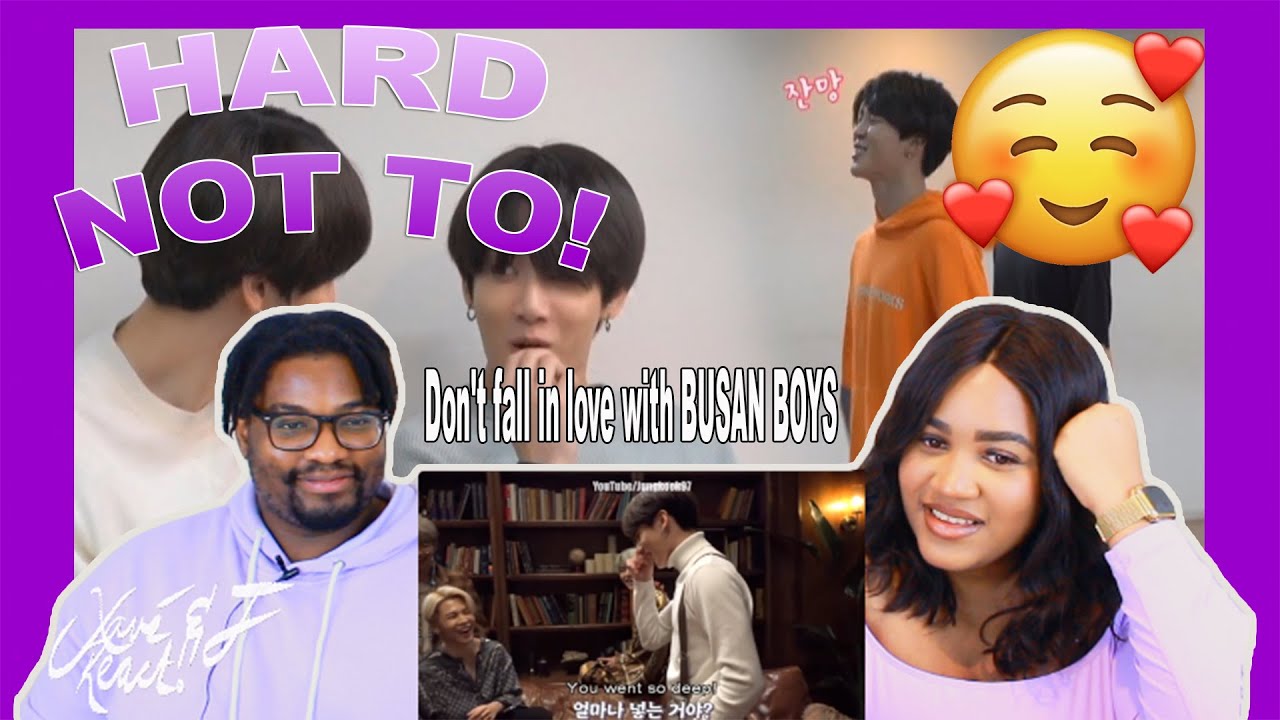 Don't fall in love with BUSAN BOYS (Jimin & Jungkook) Challenge!| REACTION