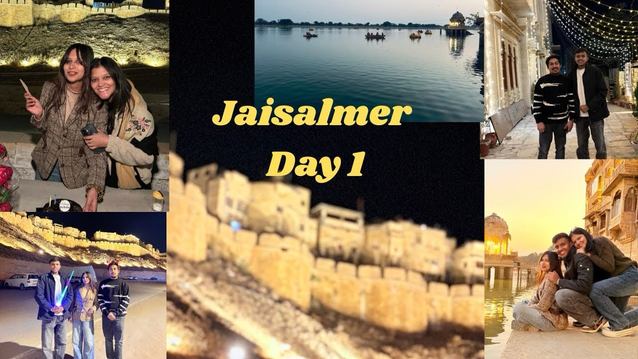 Day1: Way to Jaislamer || #gadisarlake #fortview #jaisalmer 