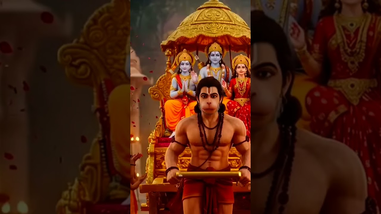 Pavansut Vinti Barambar 🚩❤️🚩 #hanuman #bajrangbali #hanumanji #viralshorts #video #songs #music