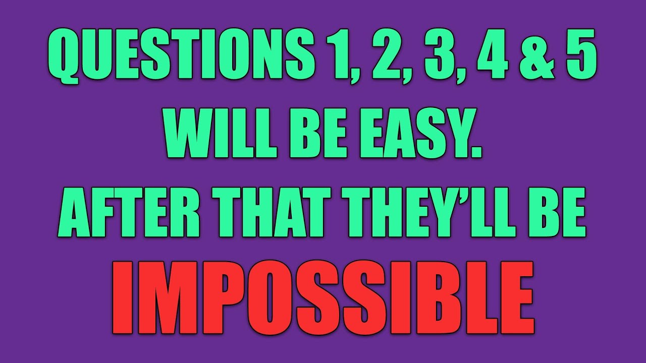 Impossible Mixed Trivia