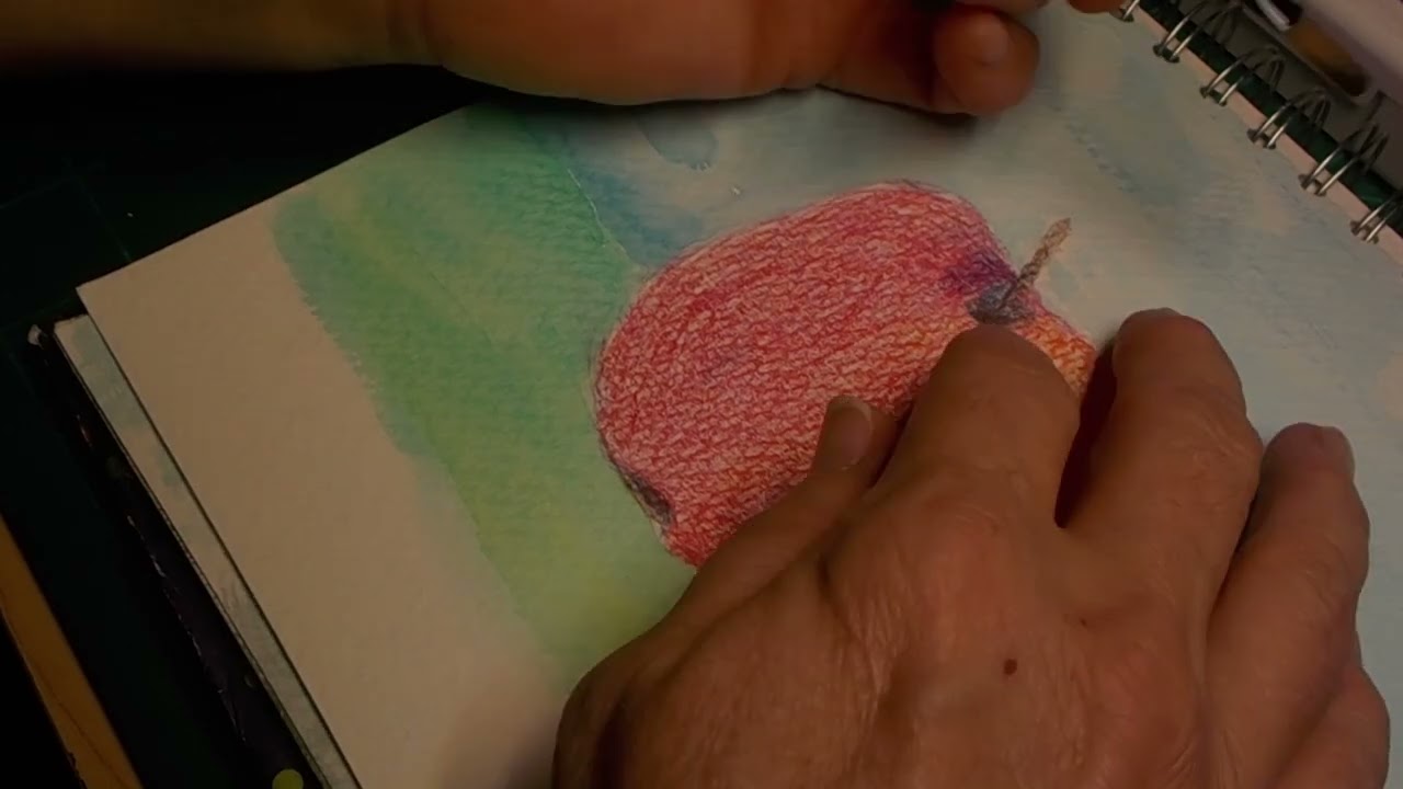 painting in my sketchbook