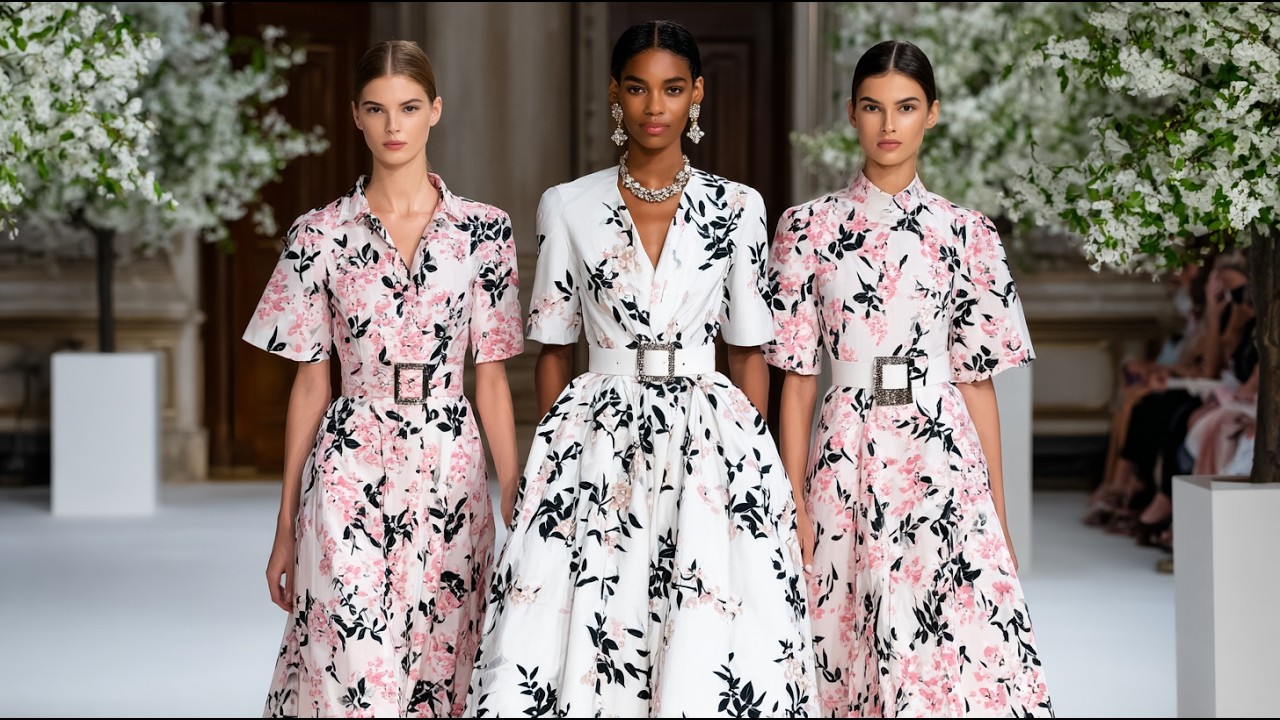 Коллекция Carolina Herrera весна-лето 2026 | Цветочные пастельные тона и роскошные тренды с подиума