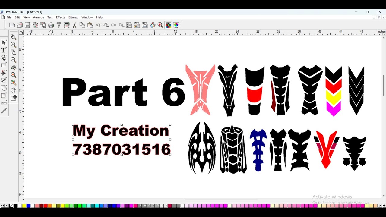 Part 6  Flexi Sign 8.1 how to use select tool and how to use this