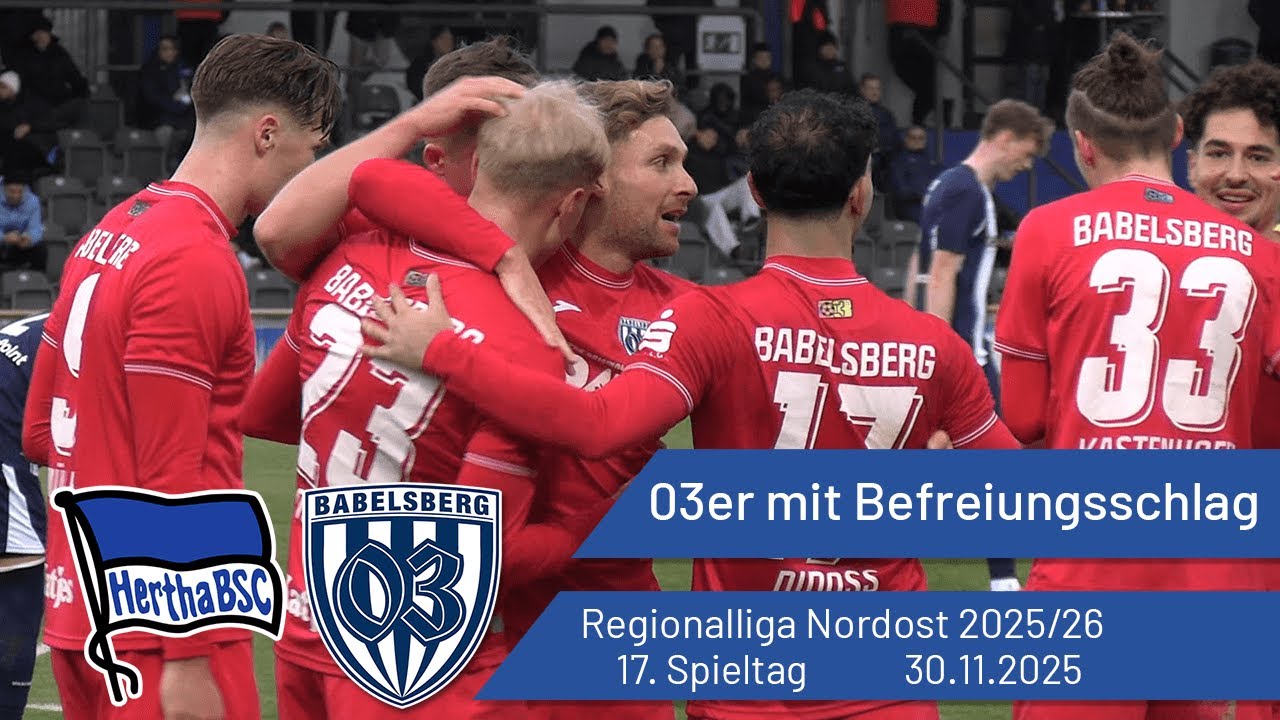 Nulldreier mit Befreiungsschlag | Hertha BSC II vs. Babelsberg 03 | #nulldreitv | 2025/26