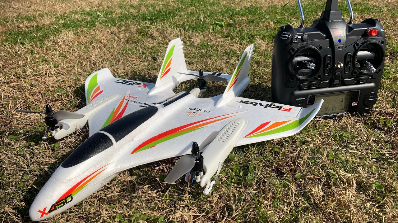 海外通販で買ったラジコン飛行機XK X450 VTOLを飛ばしてみたら