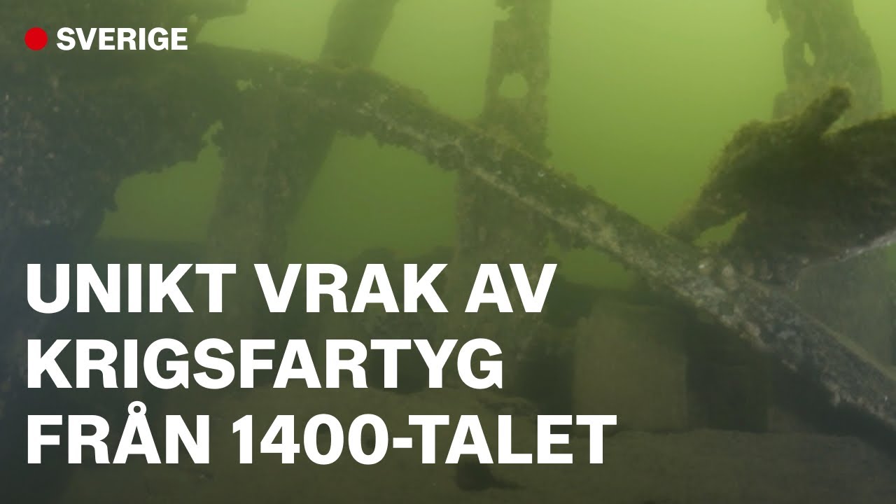 Unikt vrak av krigsfartyg utanför Stockholm