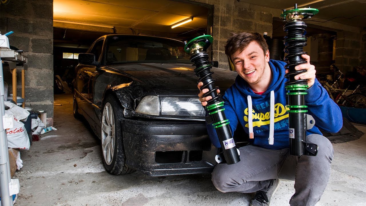On Installe Des Nouveaux Combinés Filetés Sur la E36! ( HSD Monopro )