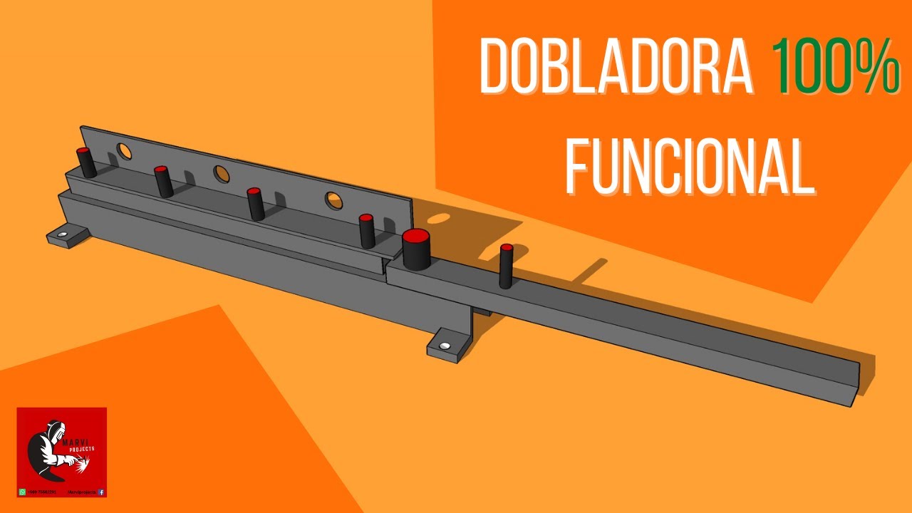 DOBLADORA de hierro casera manual.