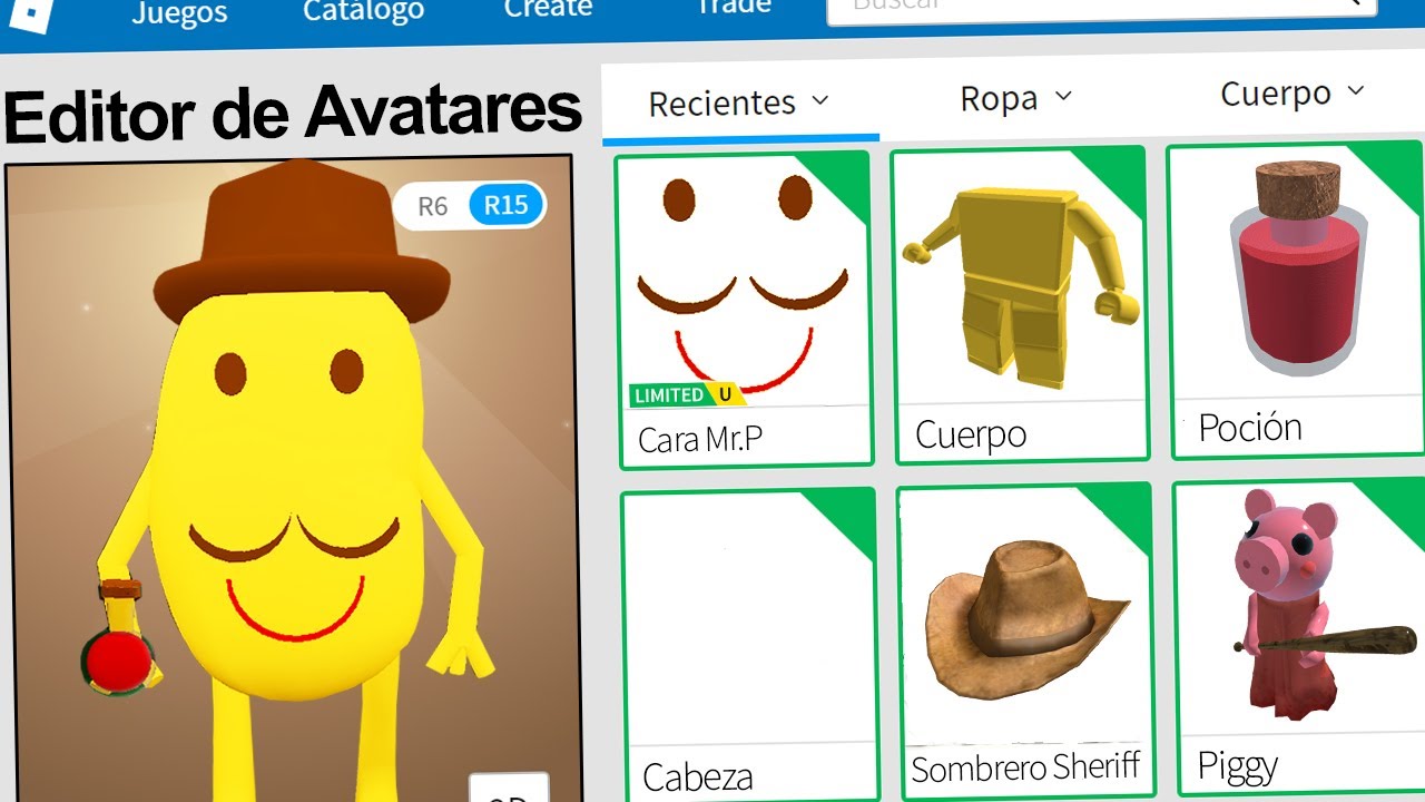 Creamos el PERFIL de MR.P (PIGGY) en ROBLOX !! | Rovi23 Roblox
