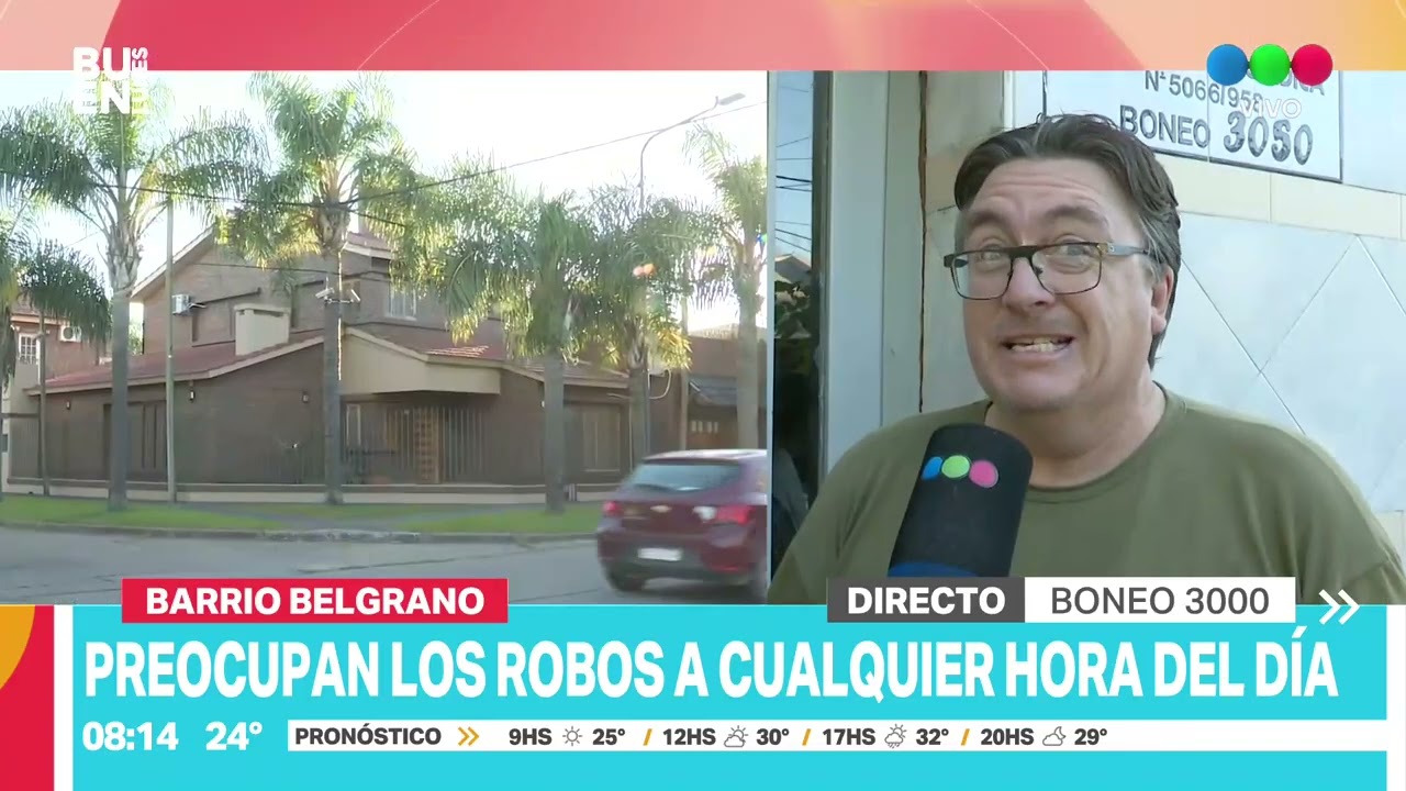 Preocupación por los reiterados robos a cualquier hora del día en barrio Belgrano