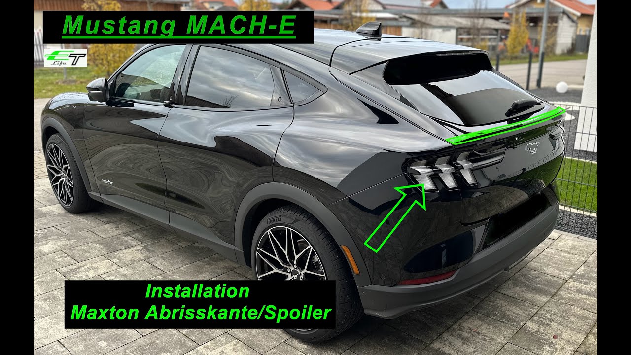 Ford Mustang Mach-E Tuning: Montage Abrisskante/Spoiler Maxton Design