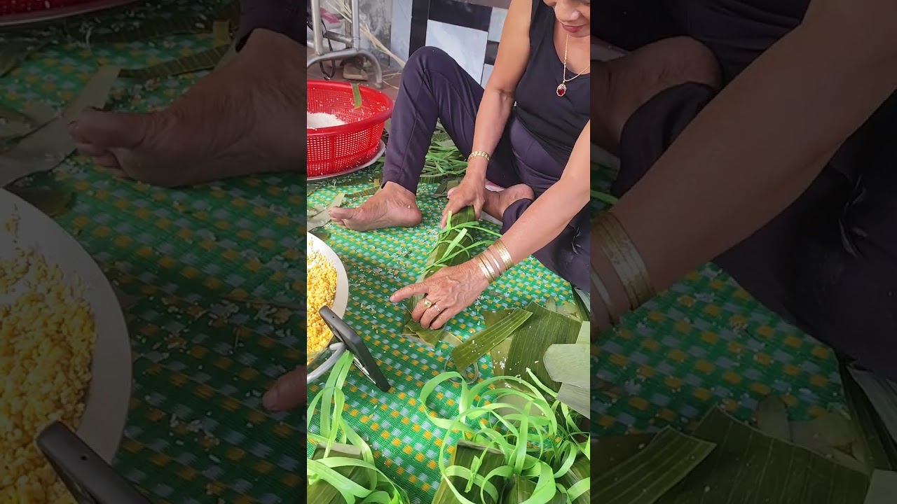 Tiếp bánh Tét #daotaolao #banhtet