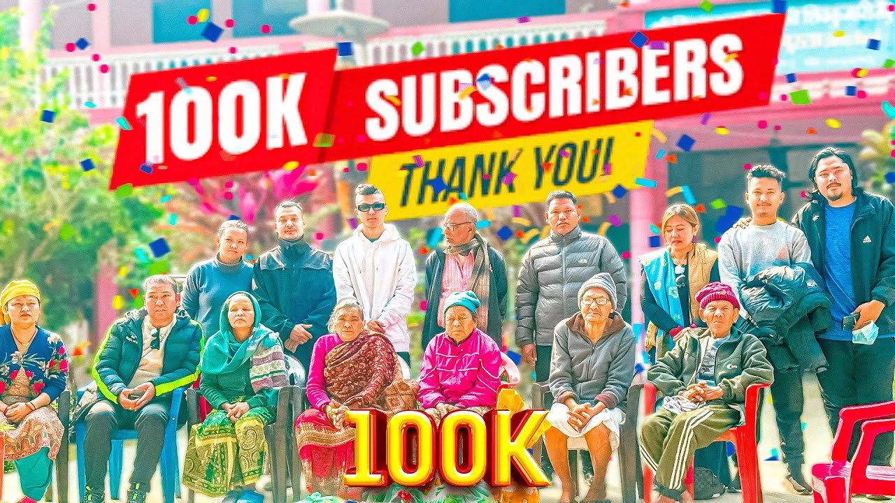 100k celebration manauna lagyo bridra aashram😊❤️ #aronthapa10 #highlights
