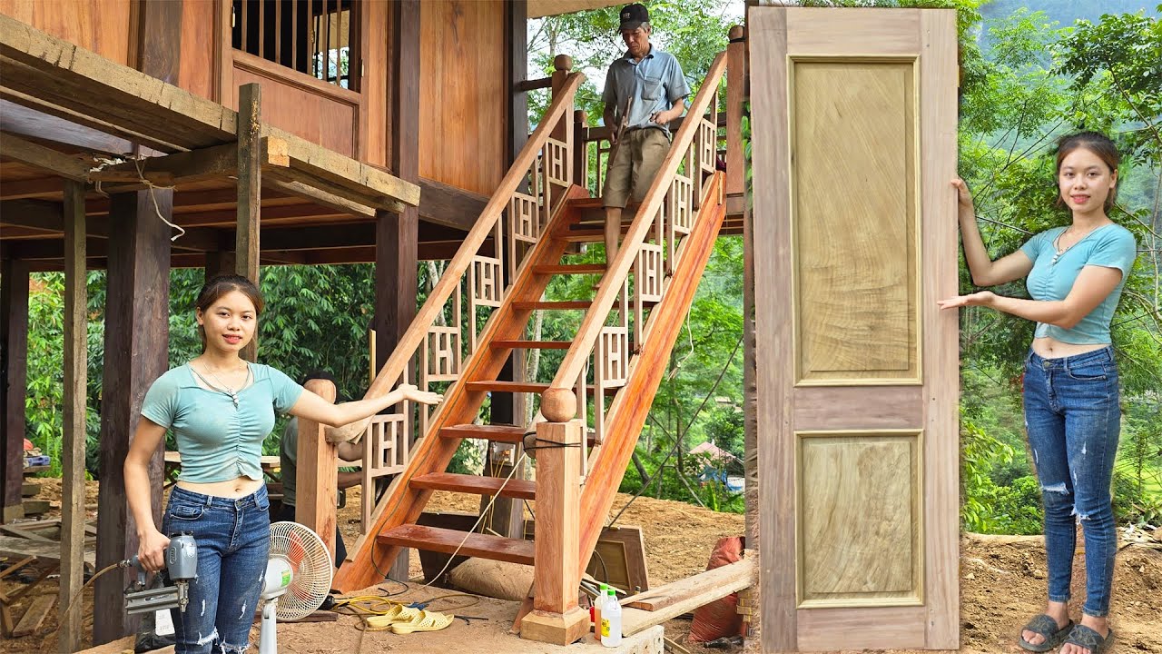 Making doors and stairs - Turning an old house into a new one p17 - building a wooden house in 2024