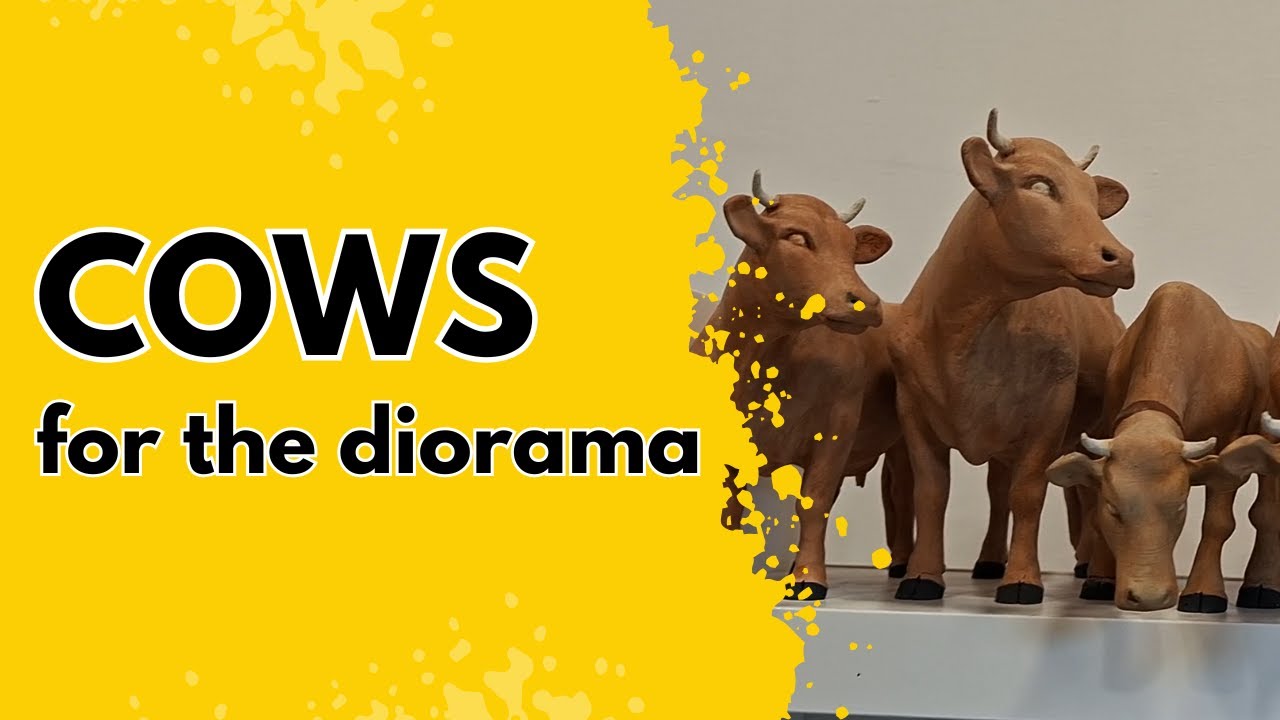 I’ve Created Cows to Build a Whole Herd for My Diorama | 3D Printing & Painting