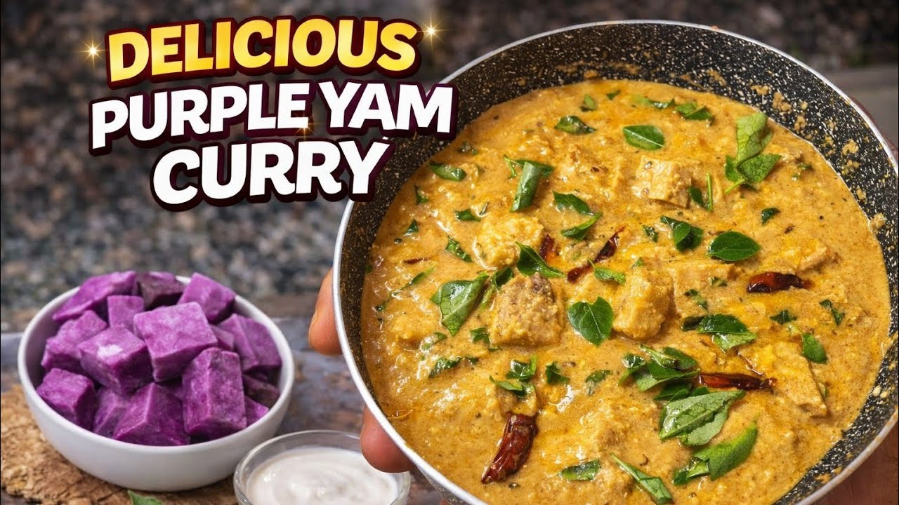 Delicious Purple Yam Curry | Kaavath Kerala Special Curry 