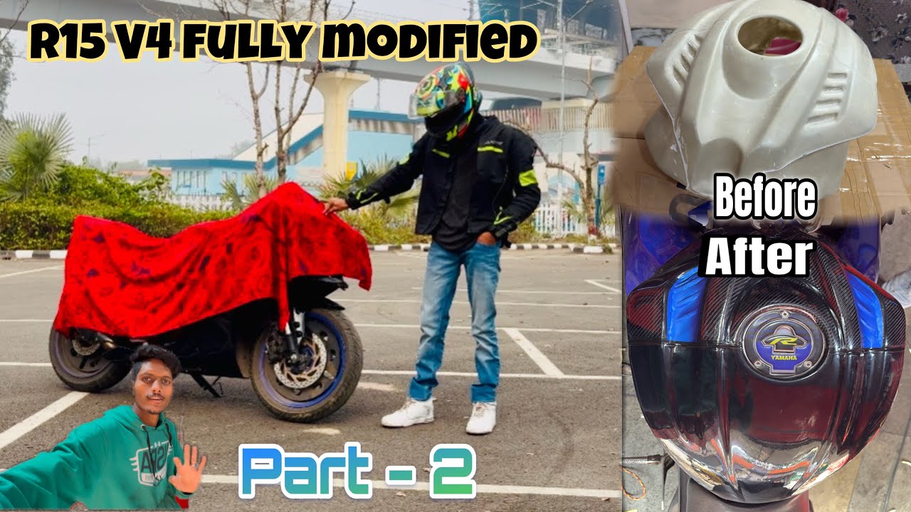 Part - 2 Of modifying My converted Indonesian R15 V4 | Making It Only 1 in India R15 v4 | #trend