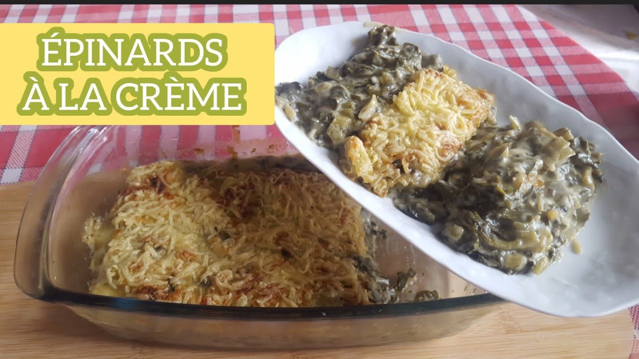 gratin d'epinard a la sauce bechamel