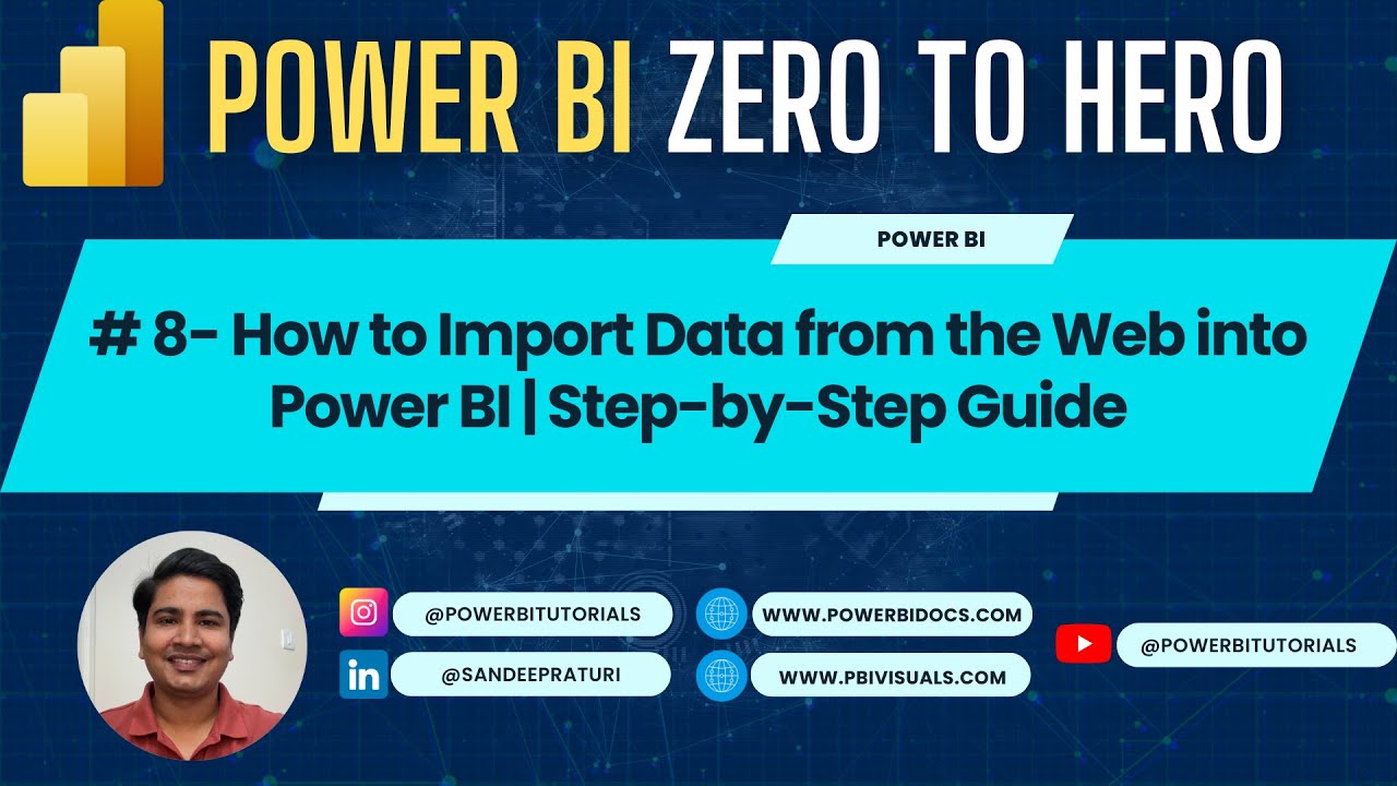 08 - How to Import Data from the Web into Power BI | How to Get Data From Web to Power BI