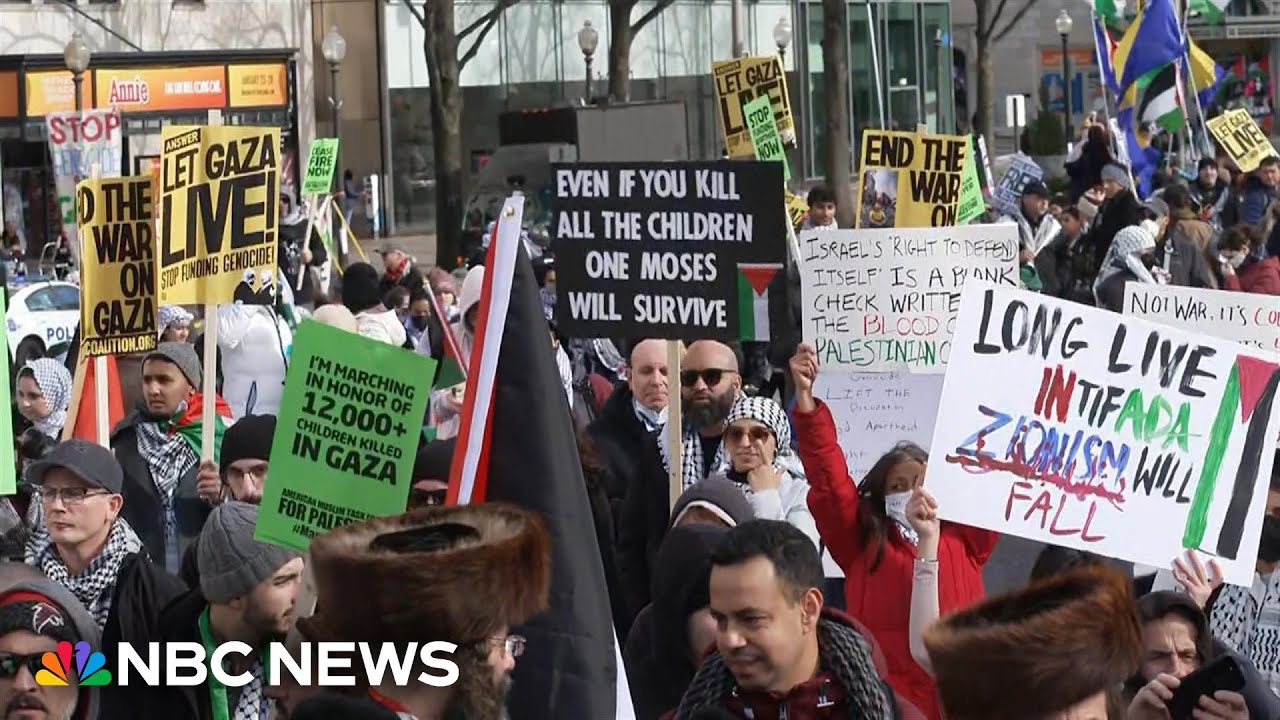 Thousands gather in Washington, D.C. in support of Gaza