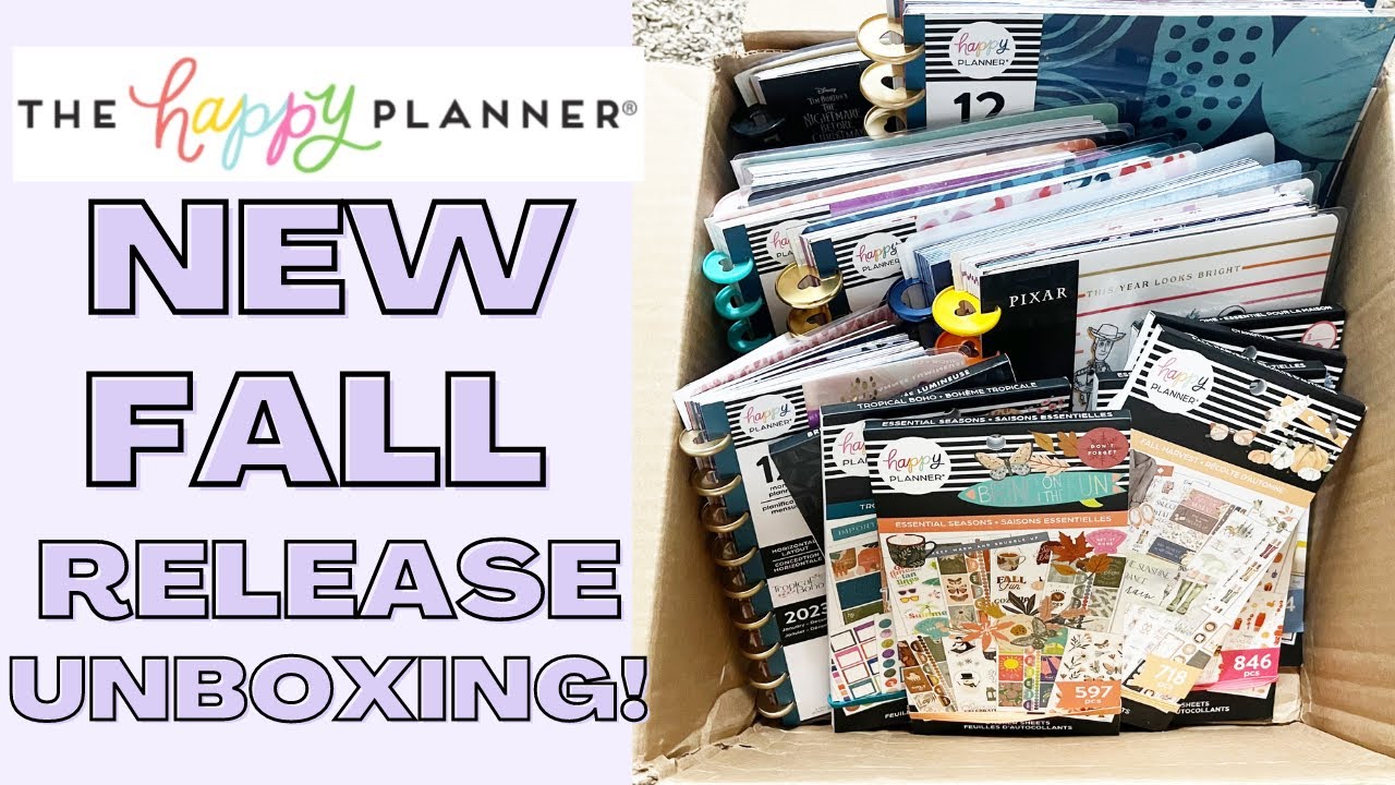 HAPPY PLANNER FALL RELEASE UNBOXING! | PLANNERS, STICKERS & ACCESSORIES FLIP THROUGH