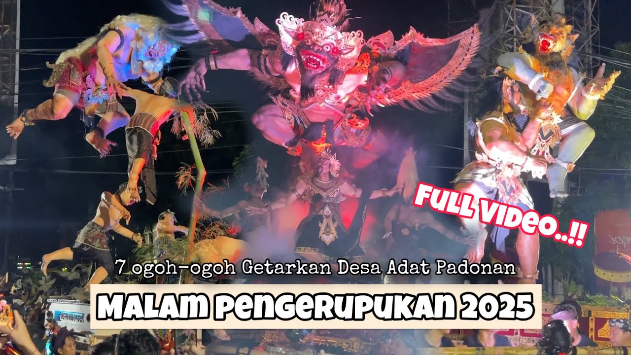 BERGETAR Pawai Ogoh Ogoh Desa Adat Padonan Tibubeneng 2025