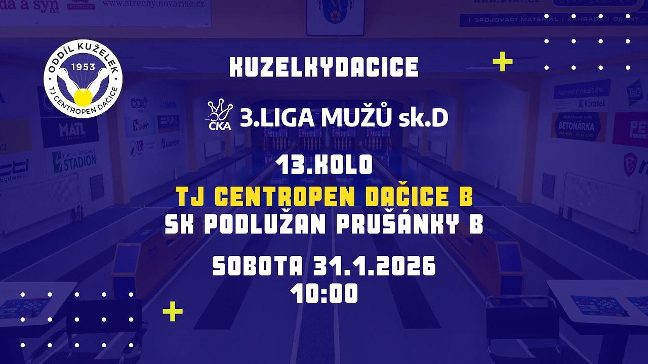 TJ Centropen Dačice B - SK Podlužan Prušánky B