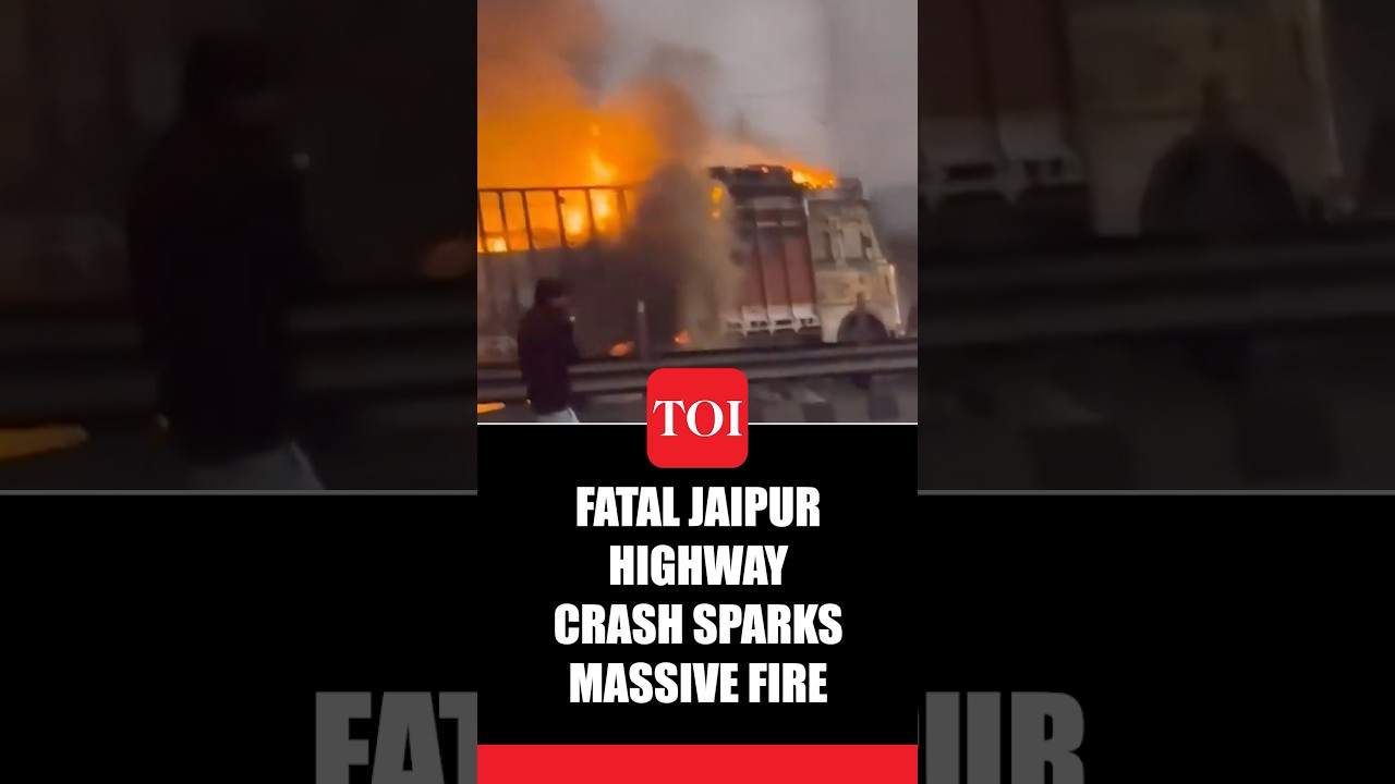 Deadly Jaipur Tanker Crash Caught On Cam: Gas Leak, Explosion, Then Huge Fireball