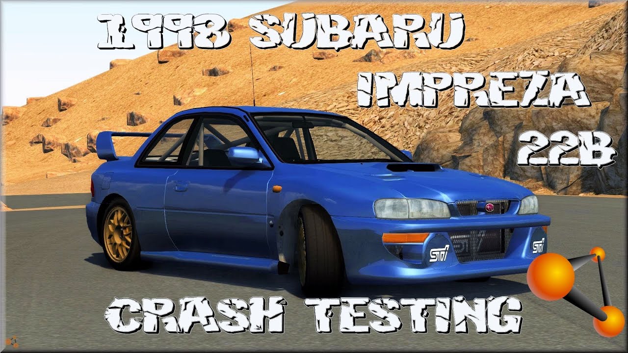 BeamNG Drive 1998 Subaru Impreza 22b Sti Crash Testing on Pikes Peak #87 - Insanegaz