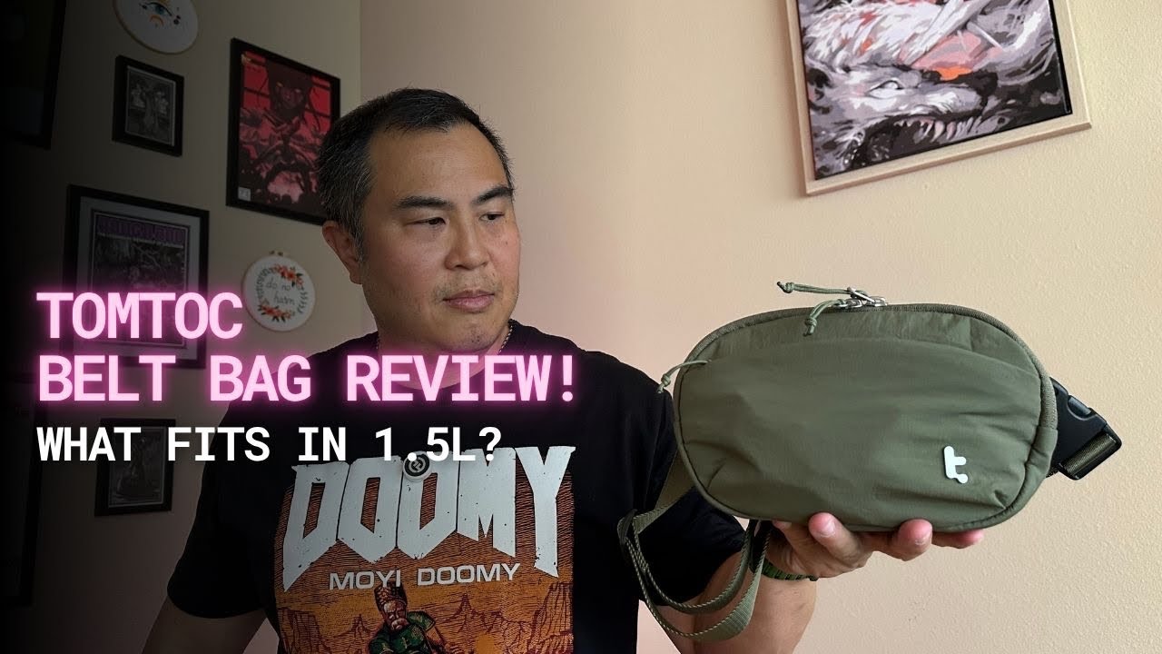 tomtoc Belt Bag REVIEW. Tiny 1.5L Bag, Big Function