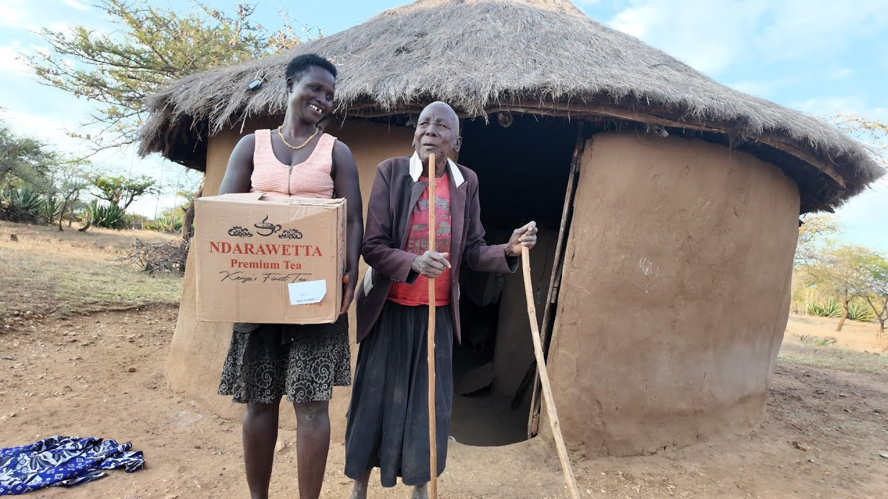 EP29: Big surprise for grandma Chesi// African village life// Cooking the most appetizing meal