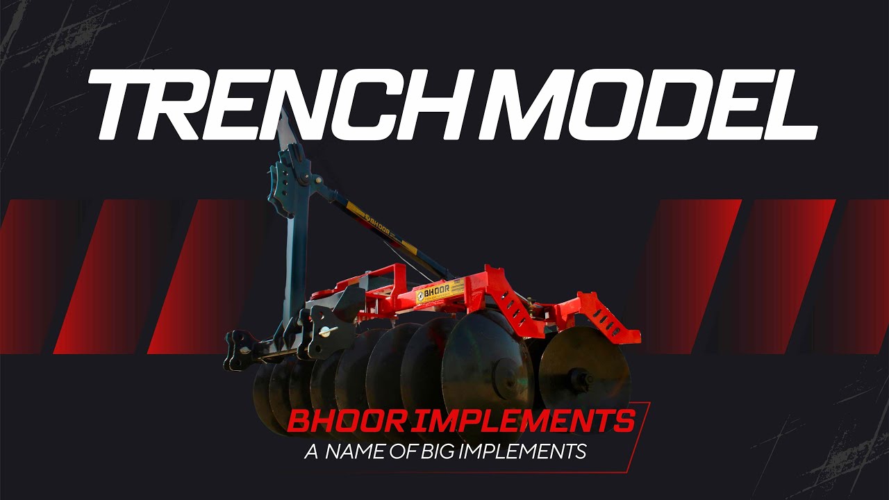 TRENCH DISC HARROW  BY BHOOR IMPLEMENTS SANGARIA CONTACT 8118850013 OR 9929724434