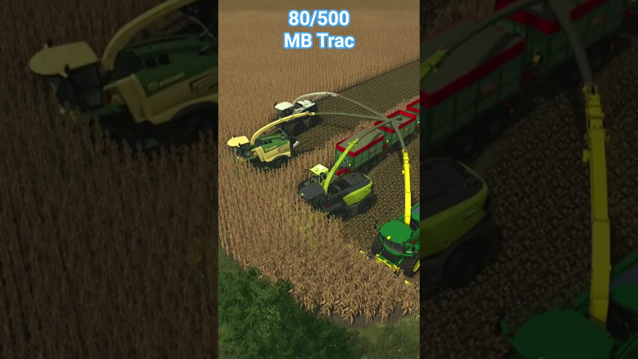 Maissilage mit MB Trac 1100 
