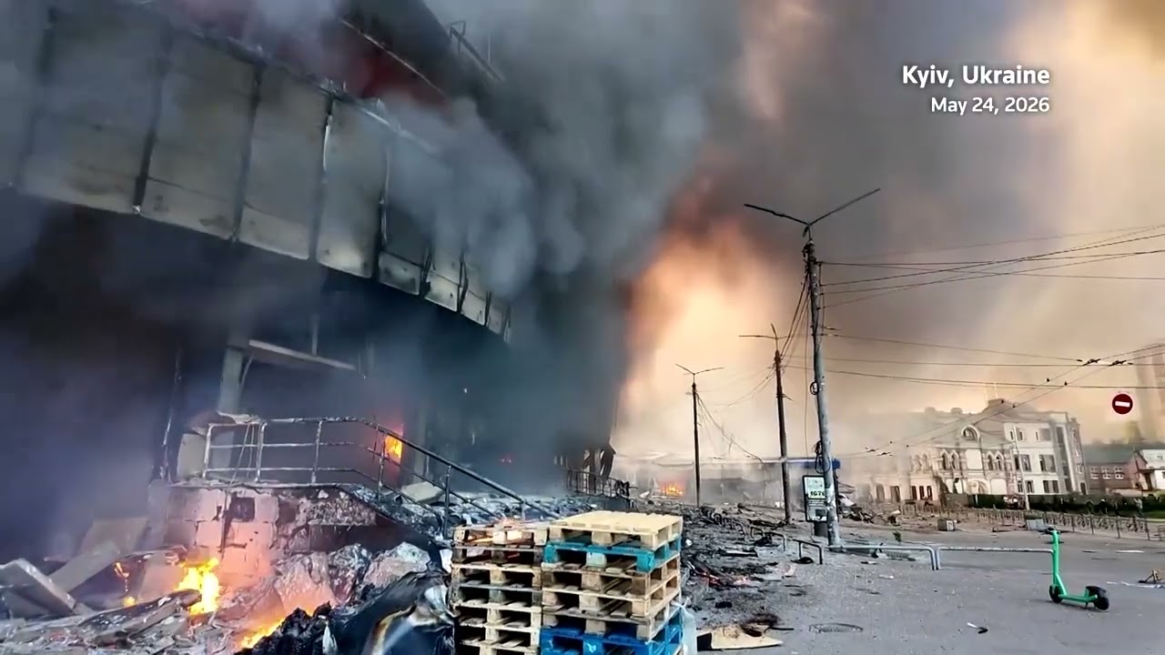 Kyiv hit by massive overnight missile, drone attack