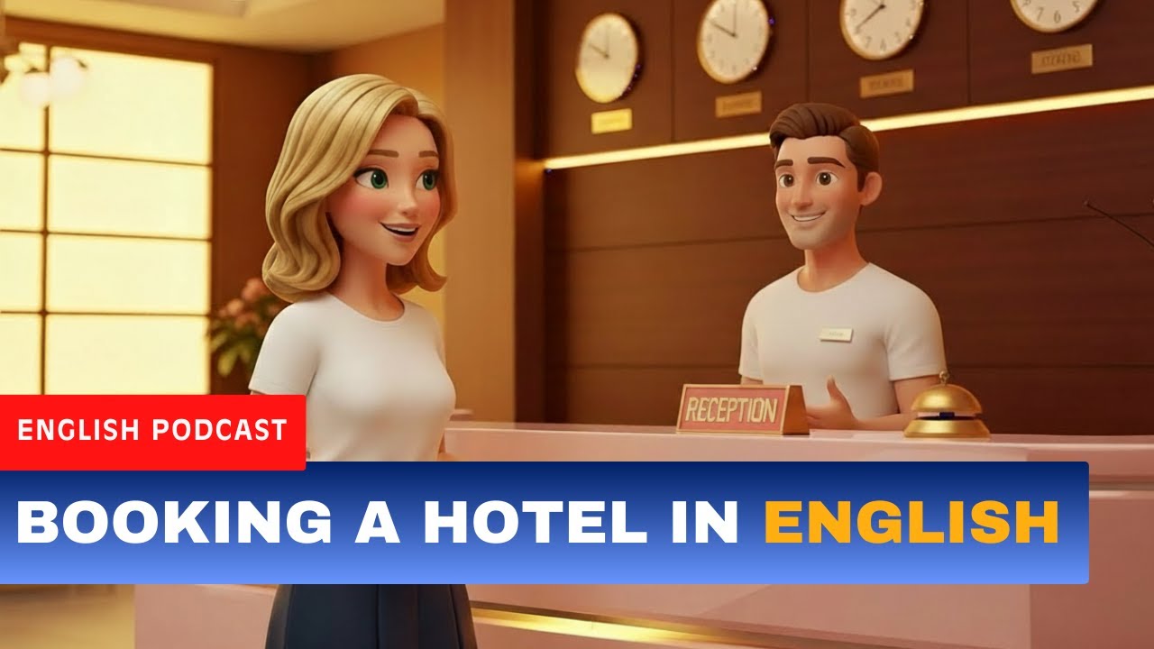 Booking a Hotel in English | Easy English Conversation |Speaking Practice | English for Beginners
