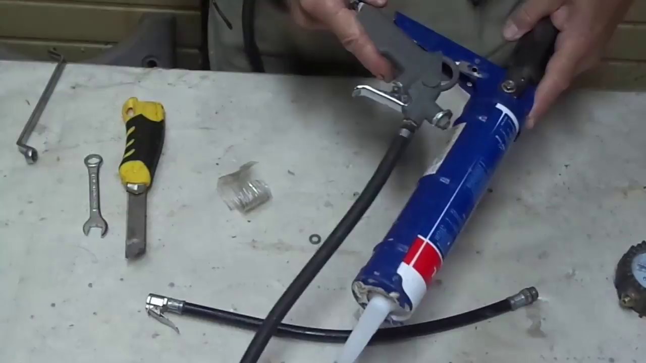 Автоматическая подача силикона, герметиков, клеев и других разных смесей  Самодельный пневмопистолет