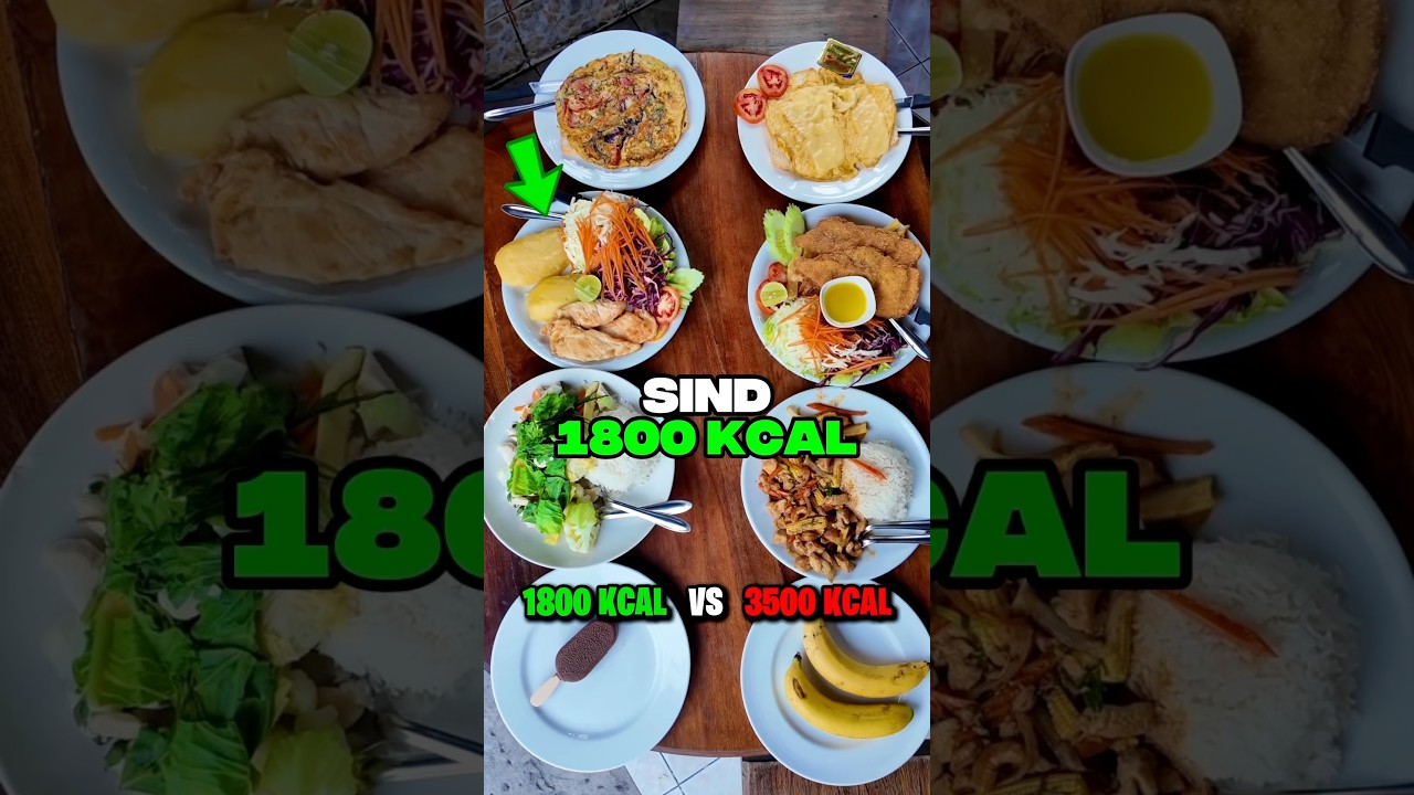 1800 kcal VS 3500 kcal