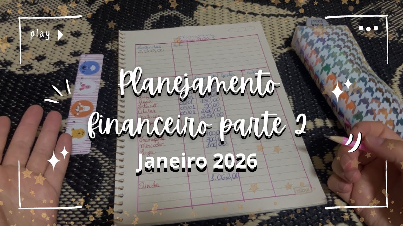 PLANEJANDO FINANCEIRO | Janeiro 2026 | Está pior do que eu esperava.